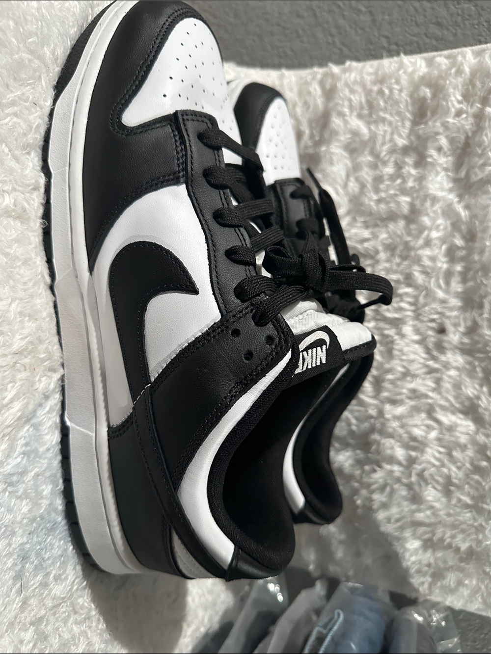 Nike Kids Black and White Low-Top Sneakers